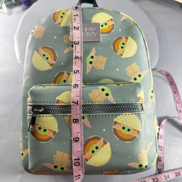 Loungefly Disney Grogu Backpack Mandalorian Child Star Wars Purses Shoulder Bag - Picture 11 of 12